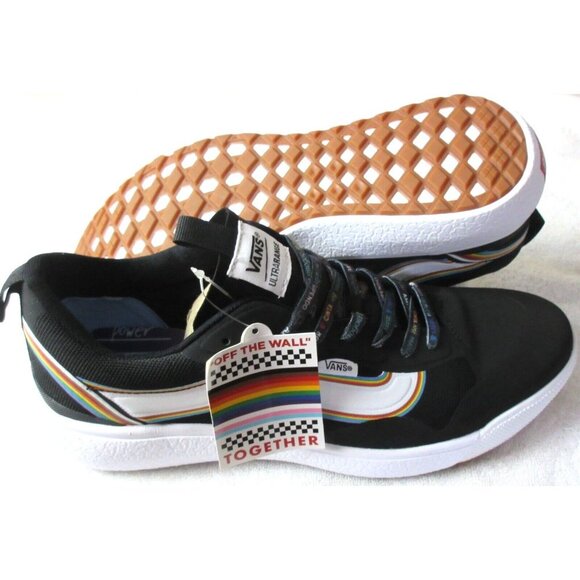 Vans Men's UltraRange Exo Pride Black True White Skate Trail shoes Sizes NIB - Picture 1 of 5
